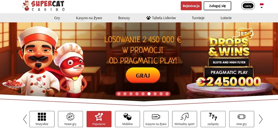 SuperCat casino strona główna